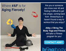 Tablet Screenshot of bringthebody.com
